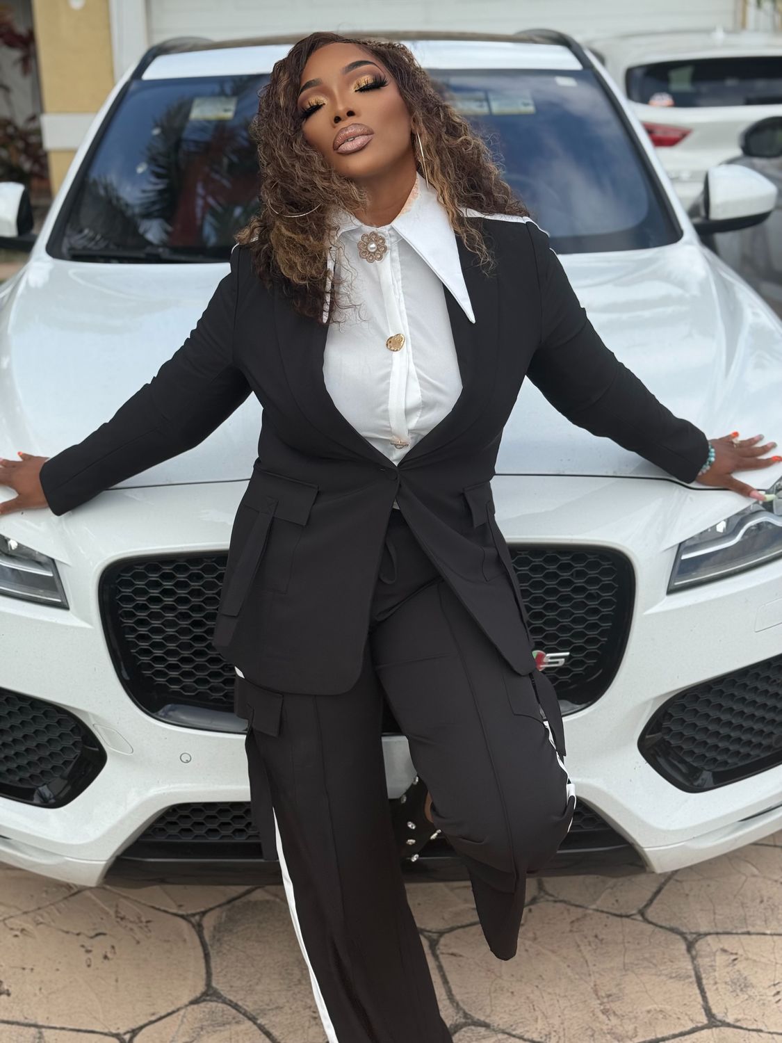 ERIKA Allstar Blazer set-Black