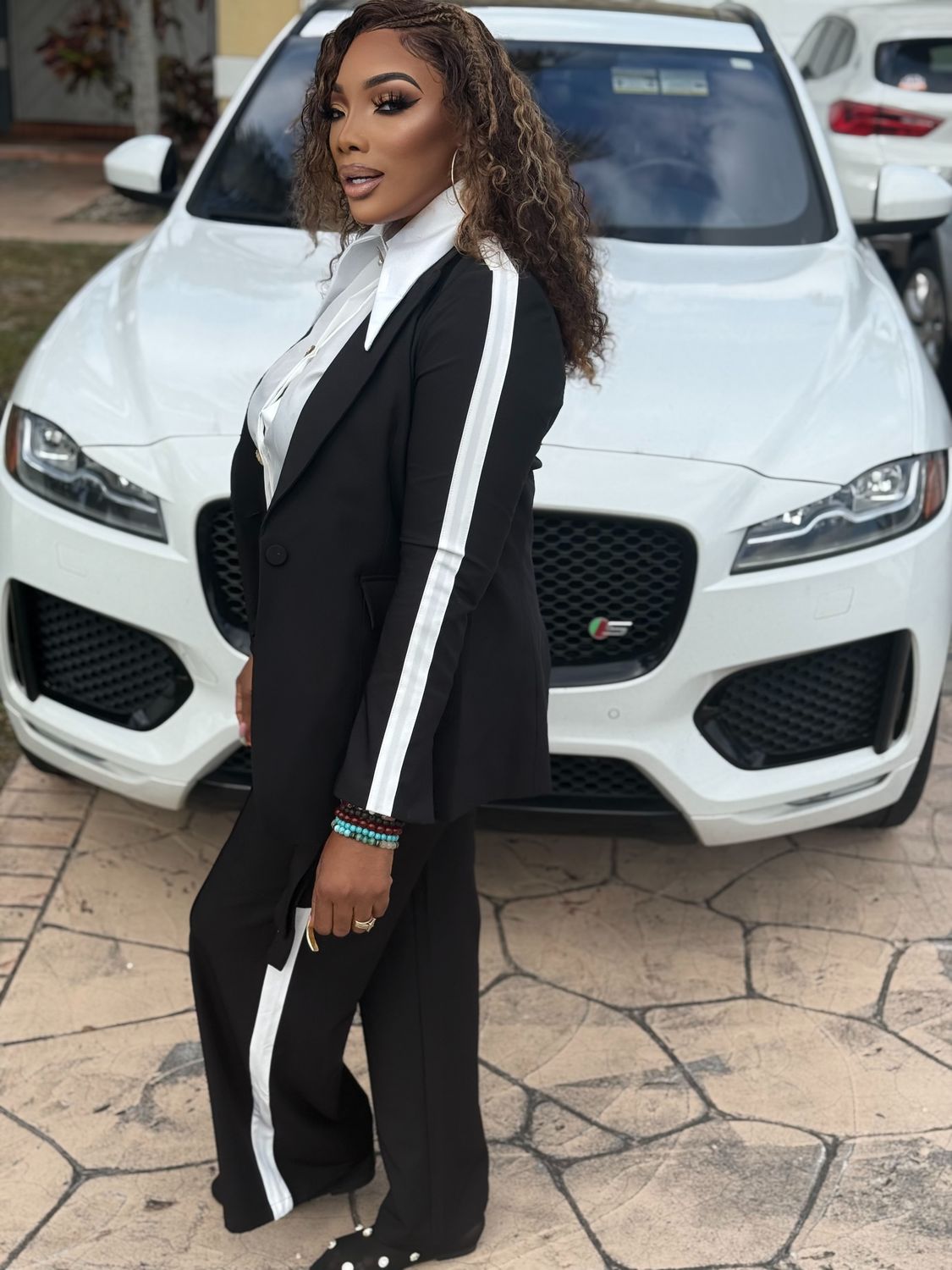 ERIKA Allstar Blazer set-Black