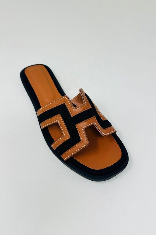 Toni H-Strap, Slide Flat  Sandals