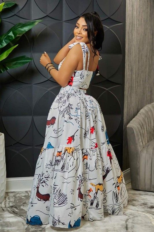 kym 2 piece maxi skirt set
