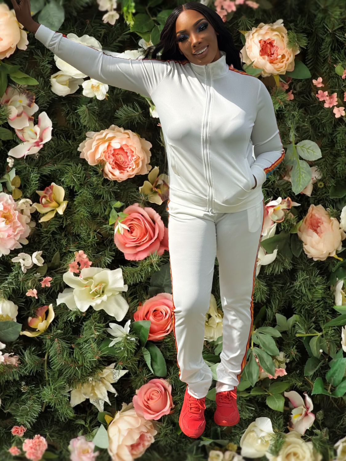 Rumi Casual Athleisure Jacket &amp; Jogger Outfit