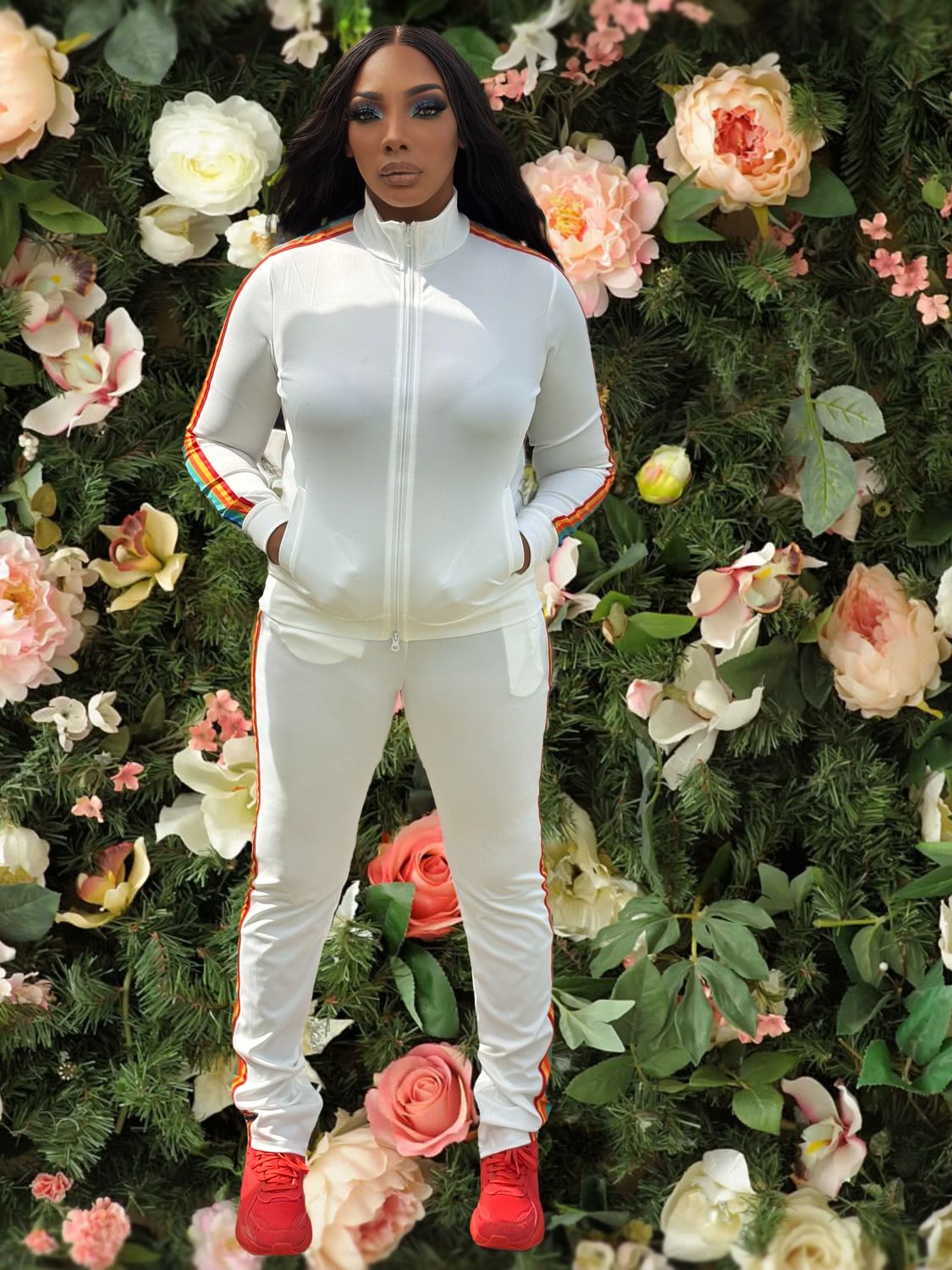 Rumi Casual Athleisure Jacket & Jogger Outfit