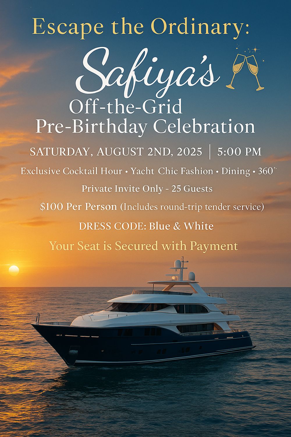 Safiya’s Off-the-Grid Pre-Birthday Celebration
