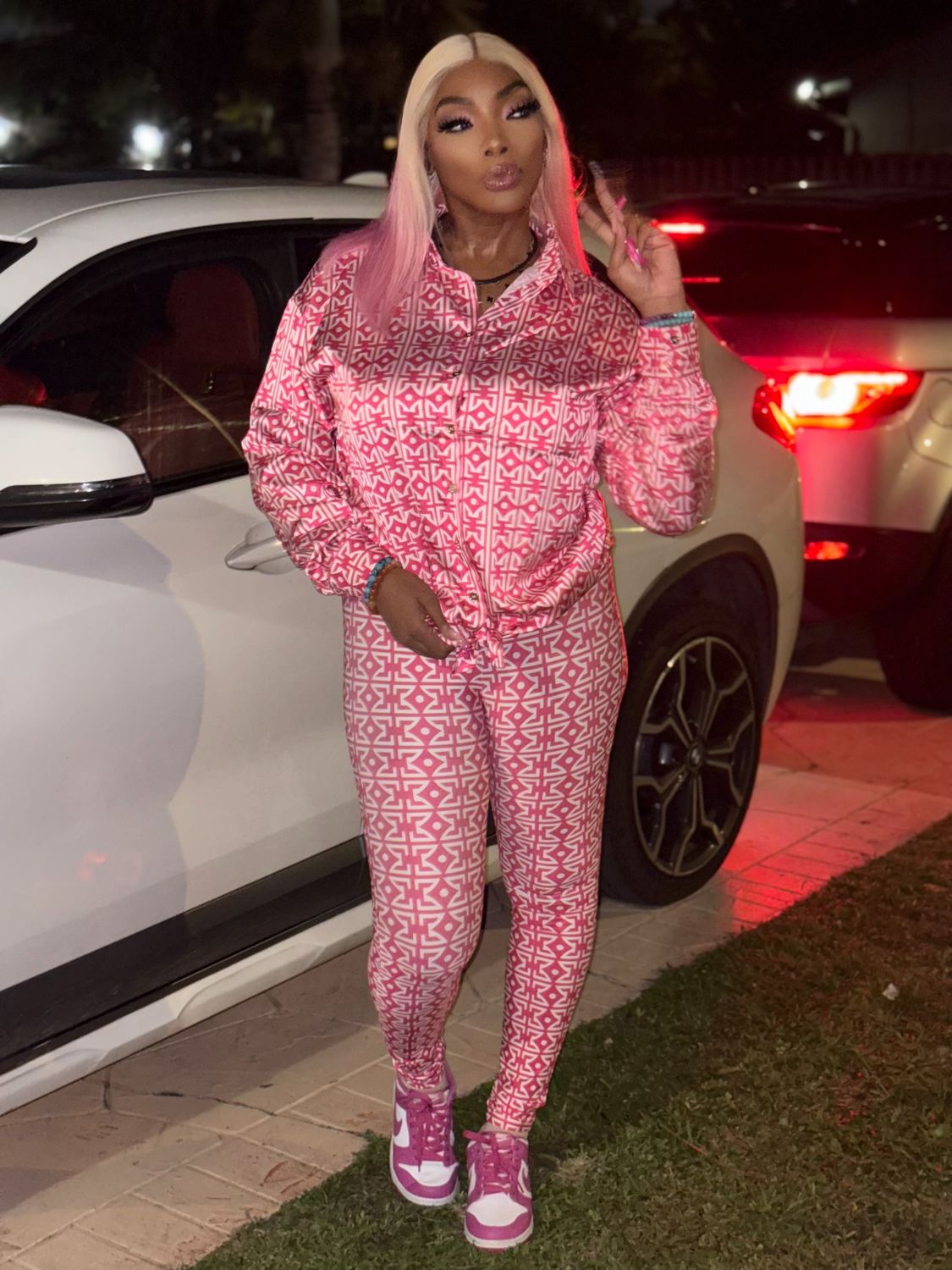“Pink Luxe Monogram set”