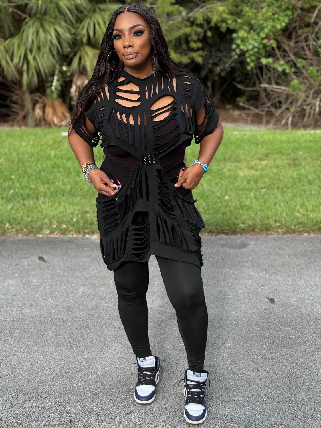 Grace Fierce Cutout Statement Top