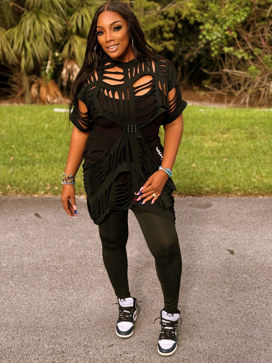 Grace Fierce Cutout Statement Top