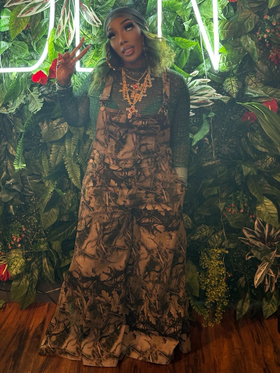 Couture Camo Wide-Legs