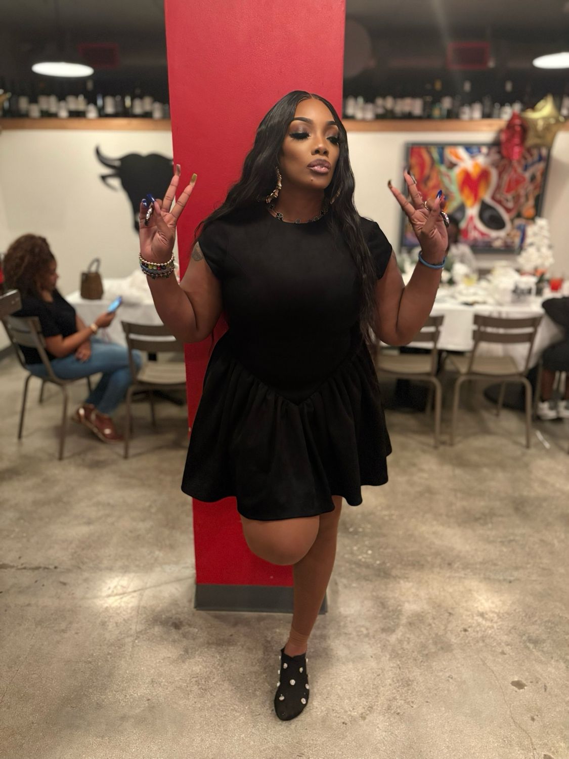 Ajike Black Luxe Open-Back Mini Dress Ajike Black Luxe Open-Back Mini Dress