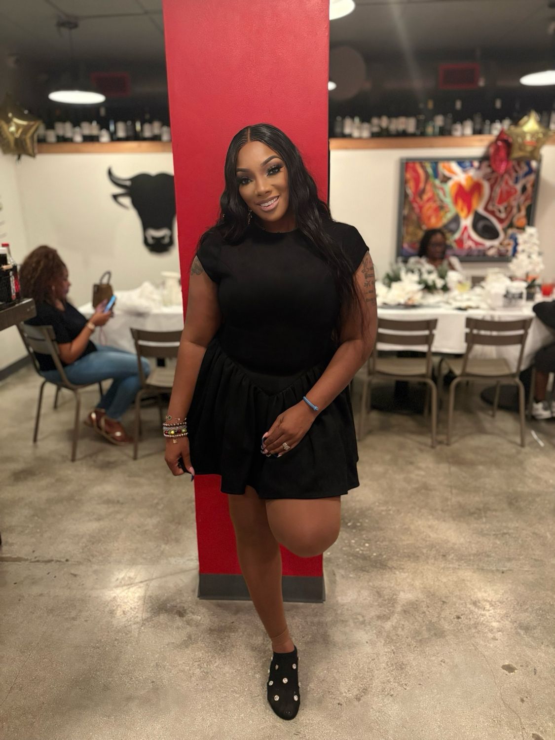 Ajike Black Luxe Open-Back Mini Dress Ajike Black Luxe Open-Back Mini Dress