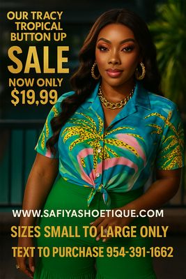 Tracy Tropical Button-Up