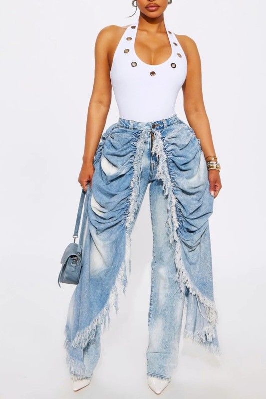 “Denim Renaissance Skirt-Pant”
