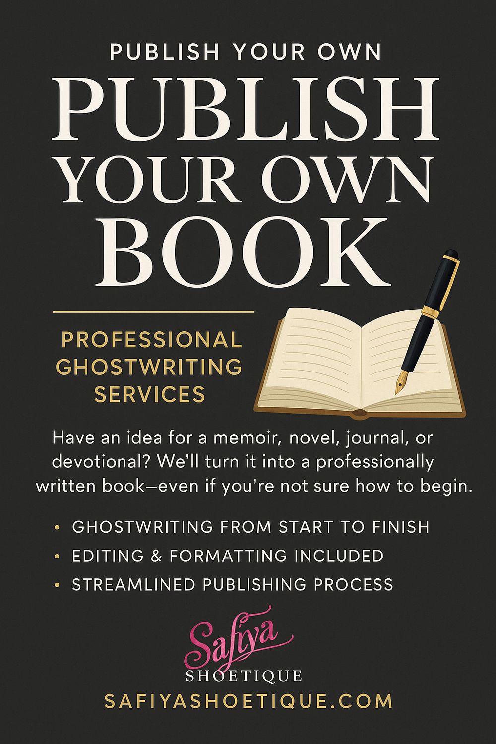 PUBLISH YOUR OWN BOOK