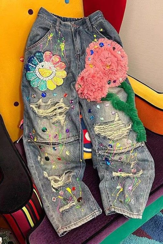 NIC Bloom Burst Denim Jeans