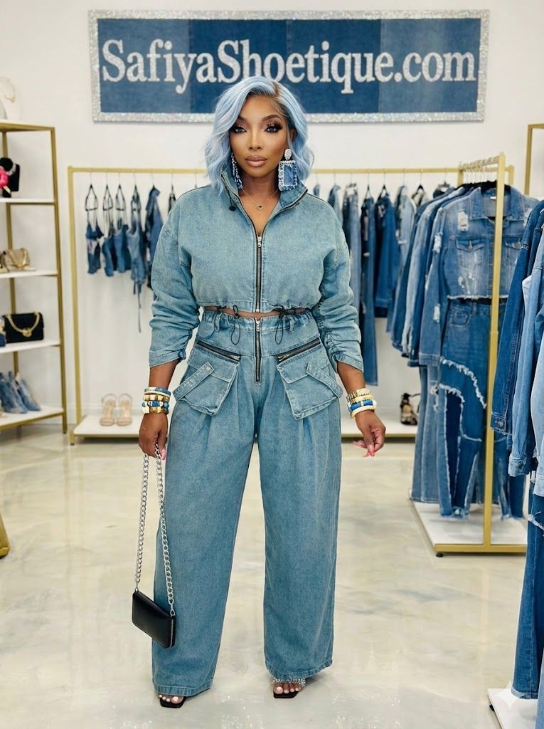KATIE “Denim Fever” Two-Piece Utility Set