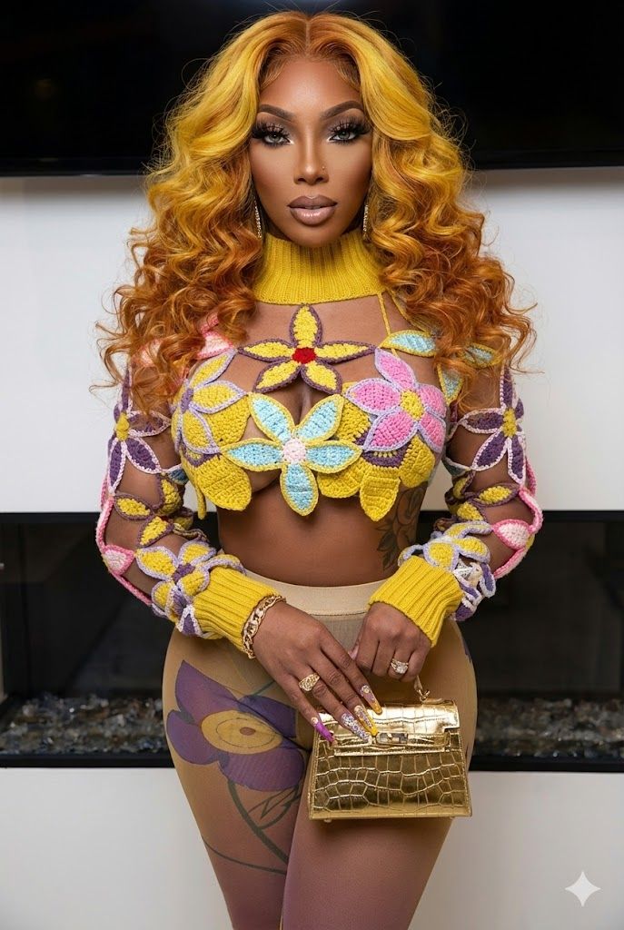 NATALIE Floral Fantasy Mesh 4-Piece Set