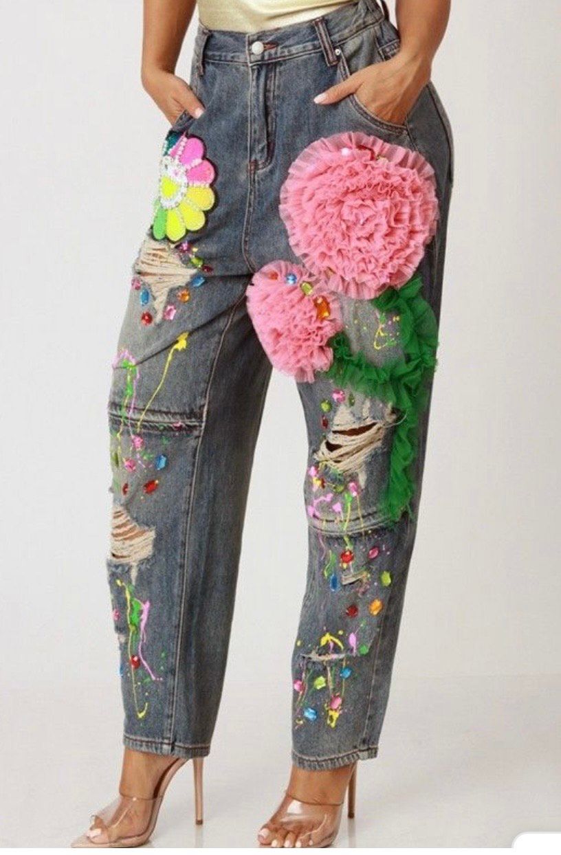 NIC Bloom Burst Denim Jeans