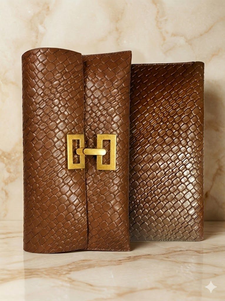 "Sienna" Woven Clutch