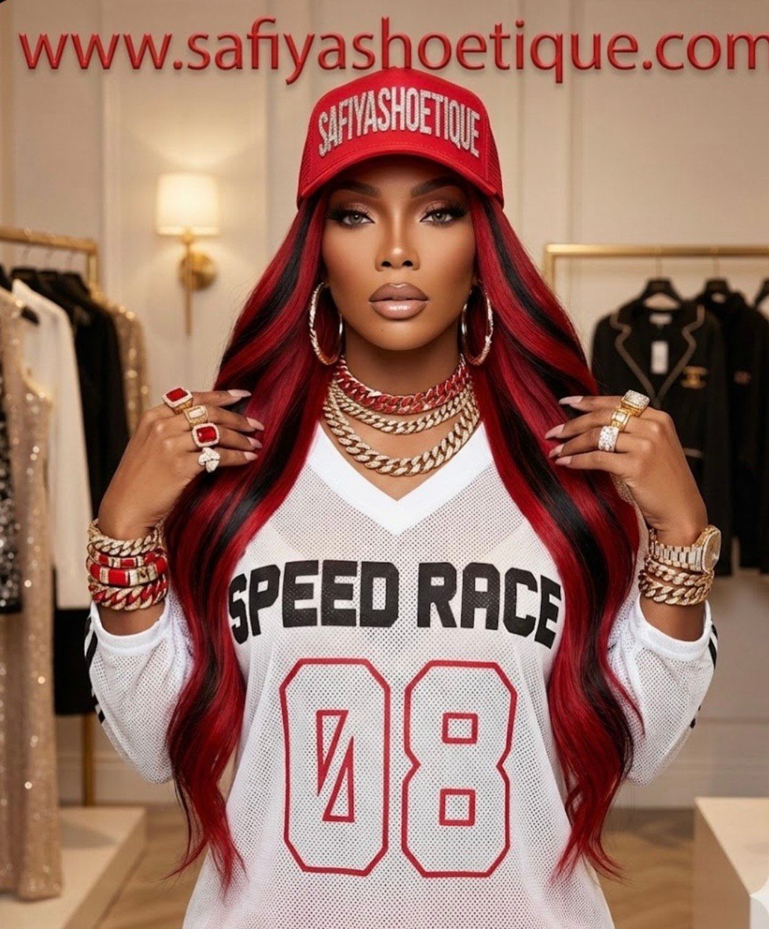 SHERRY Speed Race 08 Sheer Football Jersey Top- WHITE