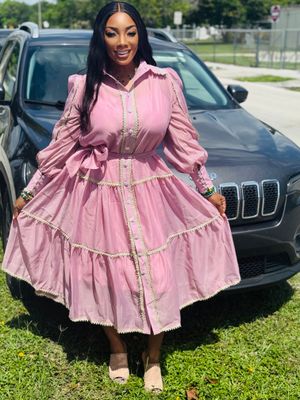 ANNA BELLE Tiered Sheer Maxi Dress