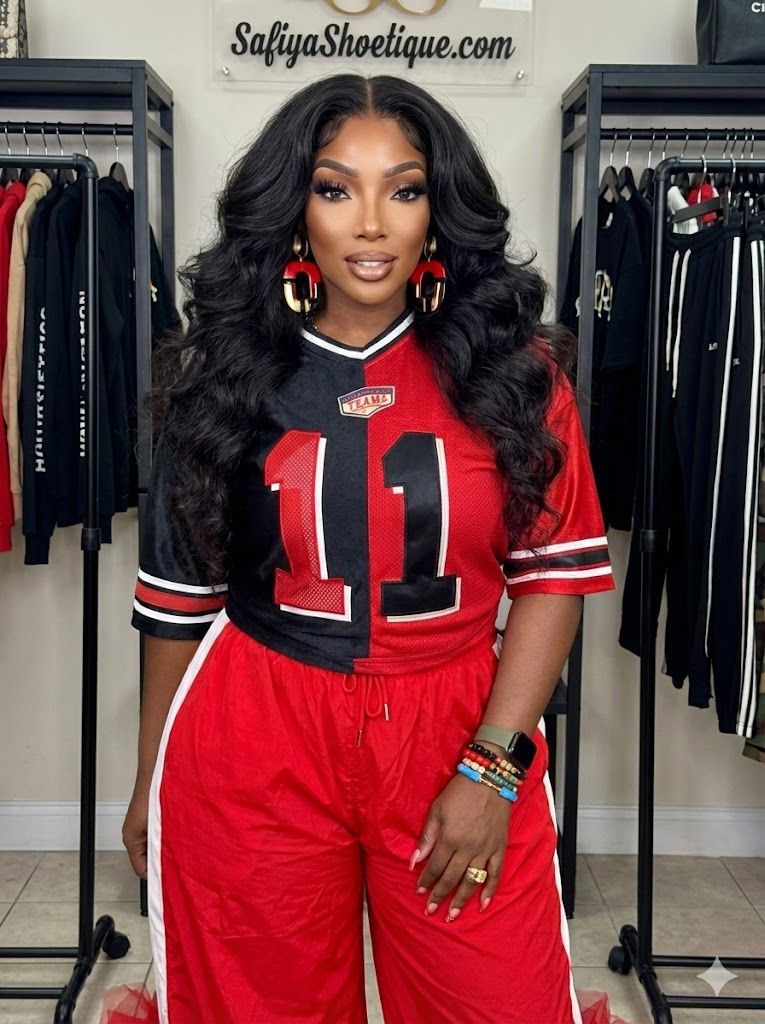 NINA Red Tutu Track Pants