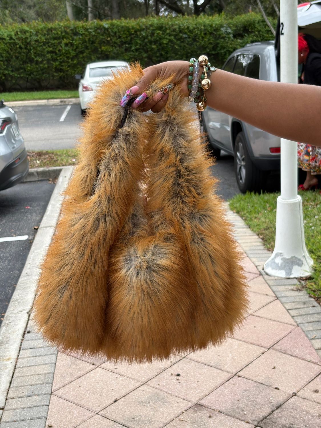 The Luxe Faux Fur Pouch