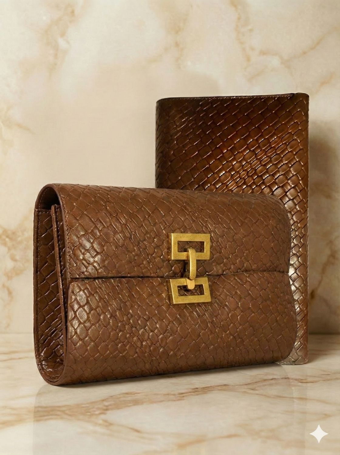 "Sienna" Woven Clutch