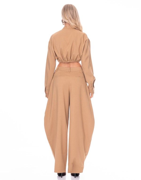 Marie CEO Status" Camel Two-Piece Set