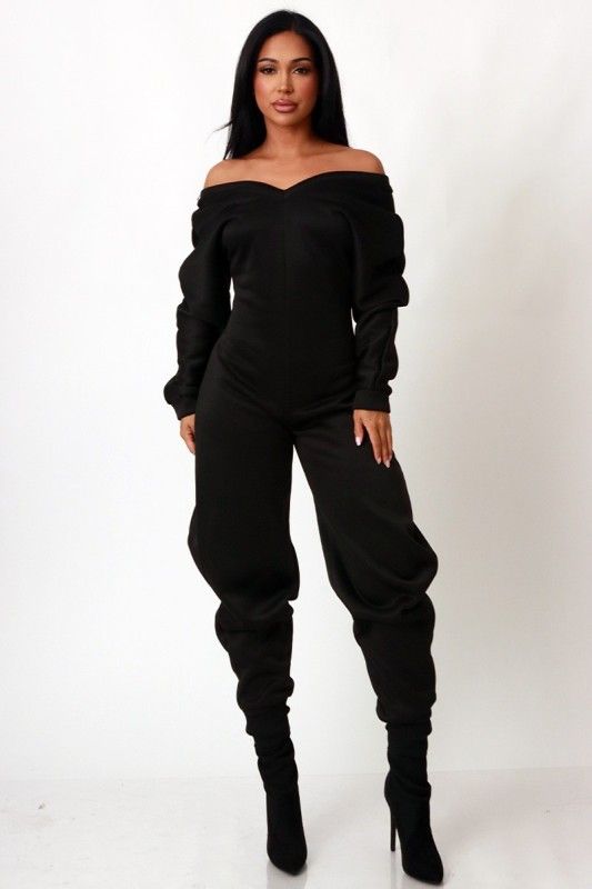 Tyra Comfy Cozy Sweatshirt Jumpsuit