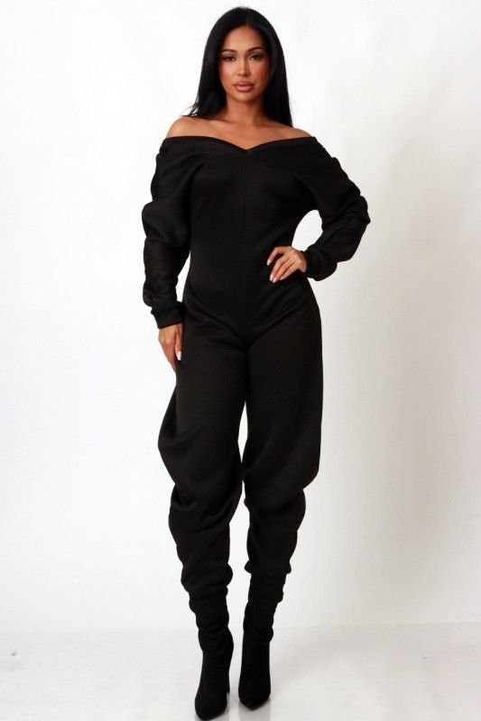 Tyra Comfy Cozy Sweatshirt Jumpsuit