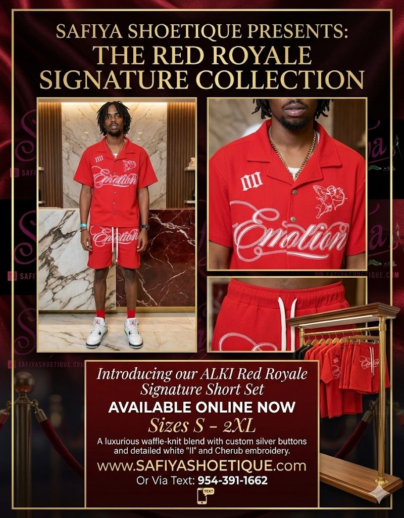 ALKI Red Royale Signature Short Set