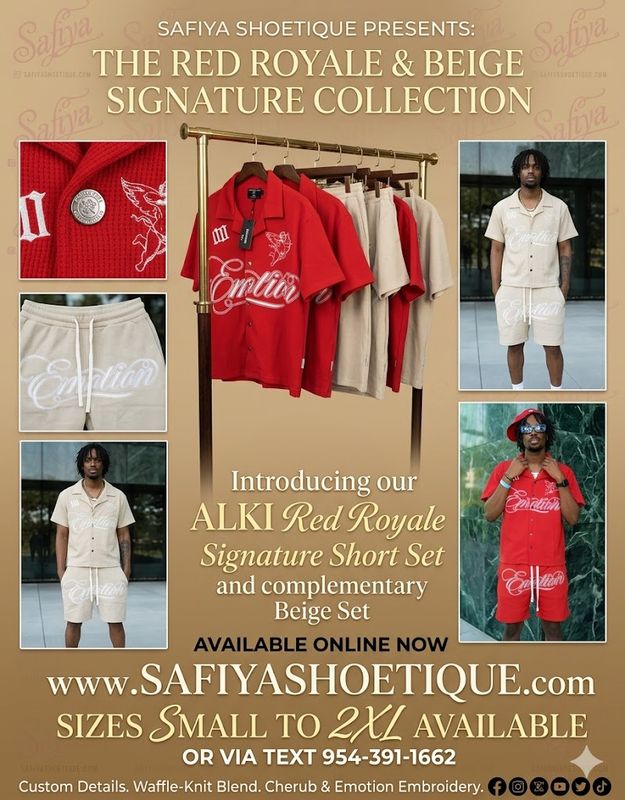 ALKI Red Royale Signature Short Set