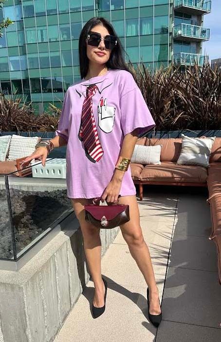 Ysmelda Lilac Tie Top