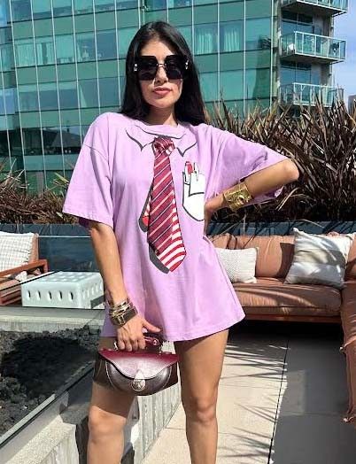 Ysmelda Lilac Tie Top