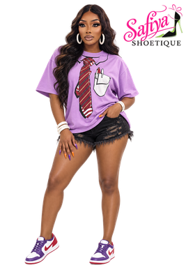 Ysmelda Lilac Tie Top