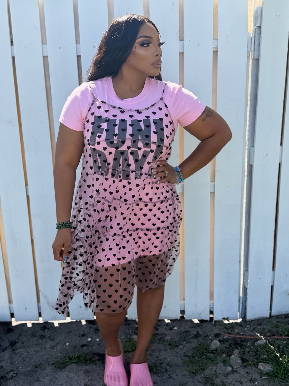Korri Fun Day Flirt Mesh Dress