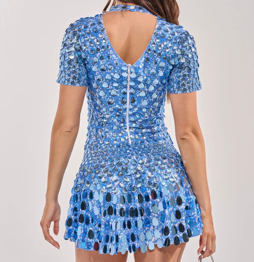 Janelique Blue Mirror Dress