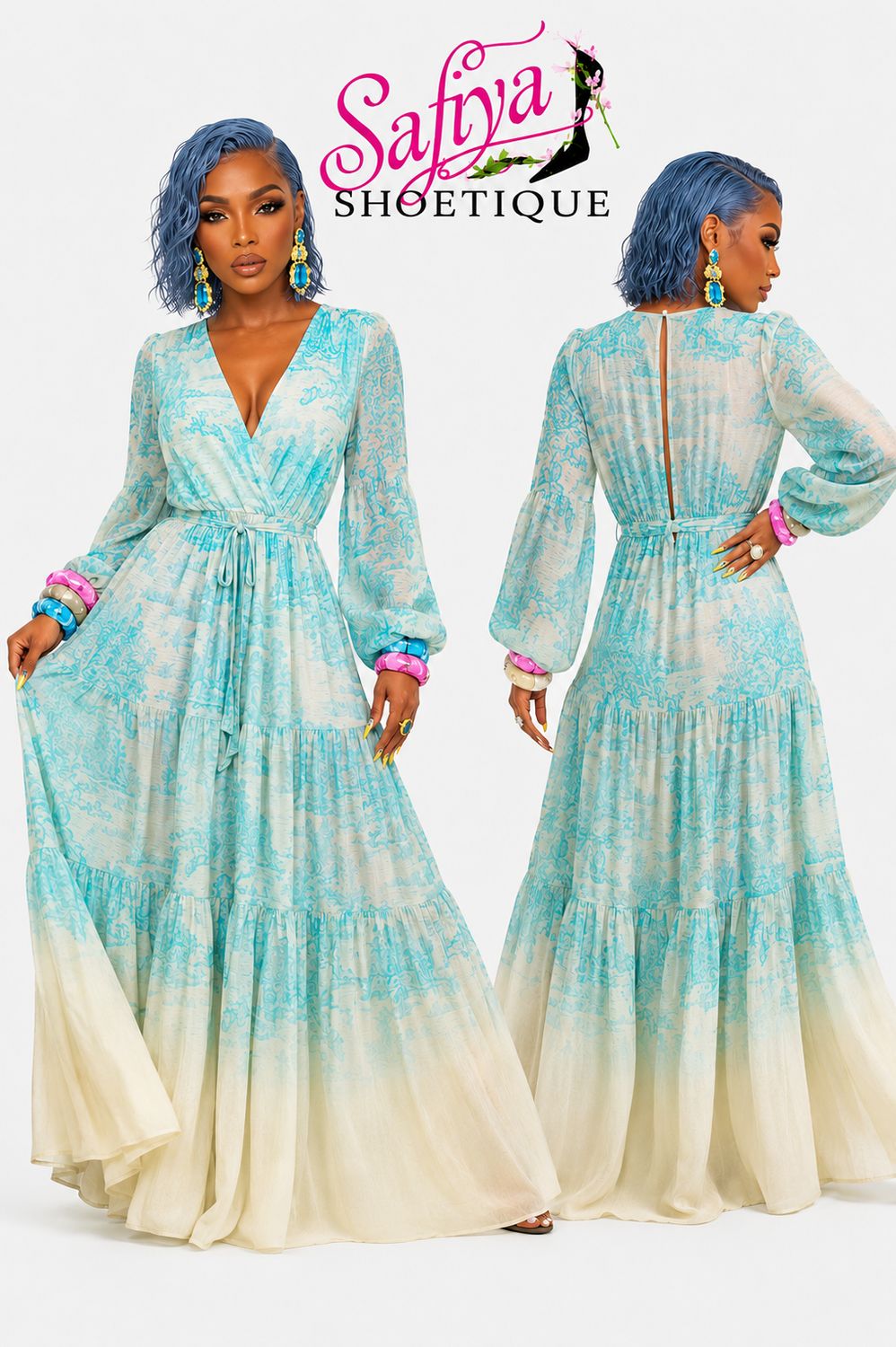 Riviera Breeze Maxi Dress