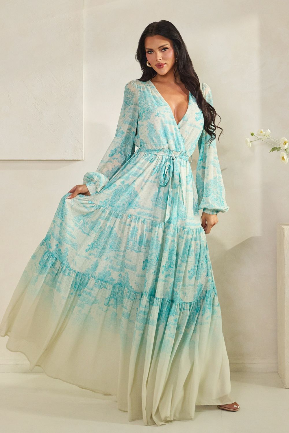 Riviera Breeze Maxi Dress