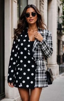 Tivoli Noir Couture Blazer Dress