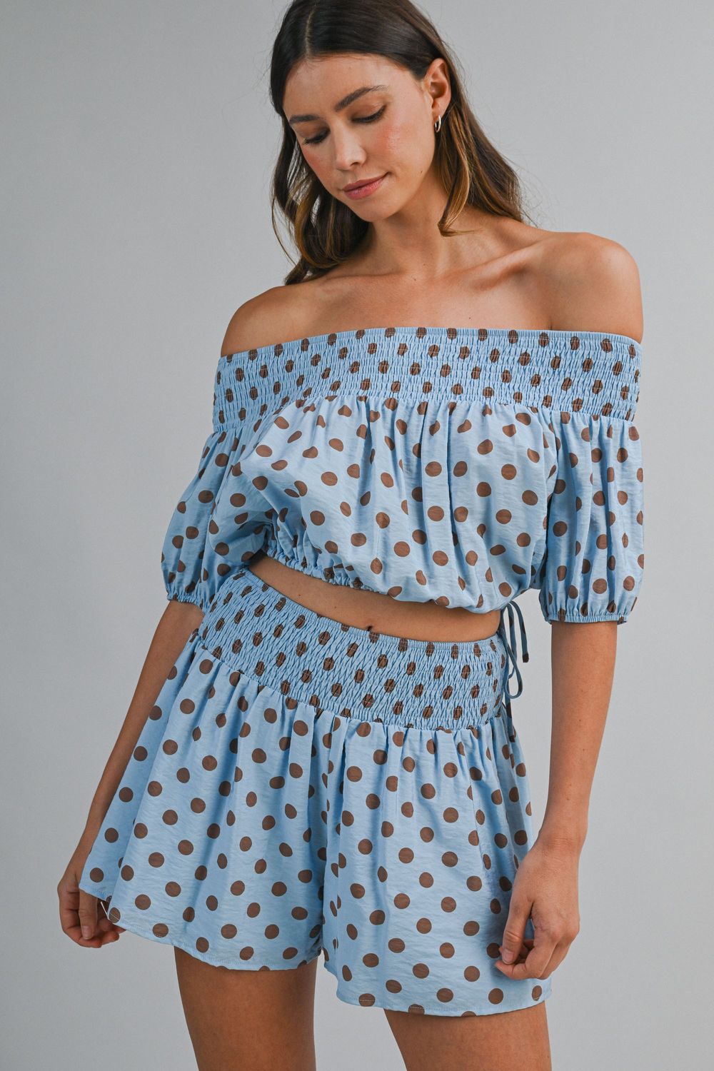 Mocha Dot Glam Set