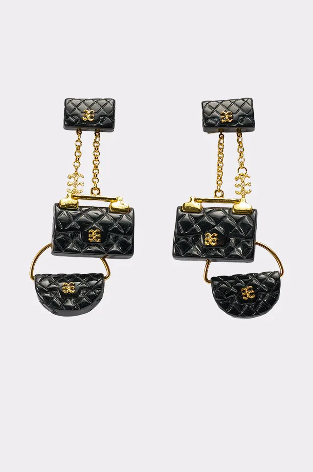 Shanti Handbag-Inspired Statement Earrings