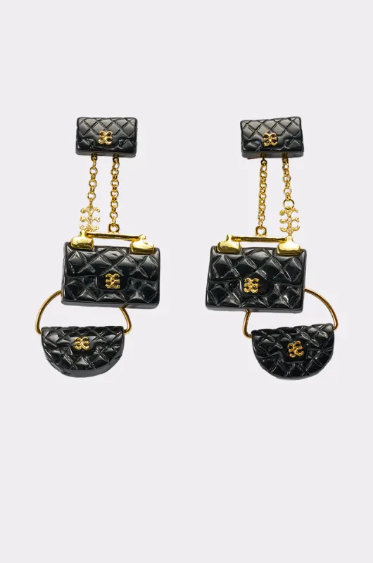 Shanti Handbag-Inspired Statement Earrings