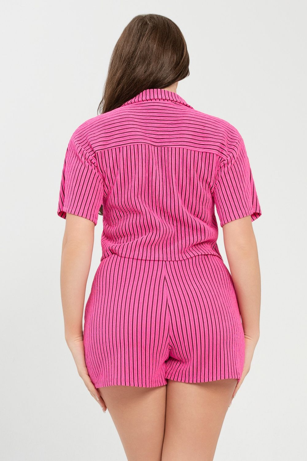 Pinkaa Soft Summer Stripe Short Set
