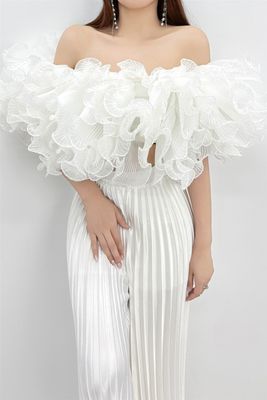 Rocky Iconic Pleated Ruffle Top &amp; Pants Set