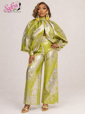 The OMNI Brocade Palazzo Set