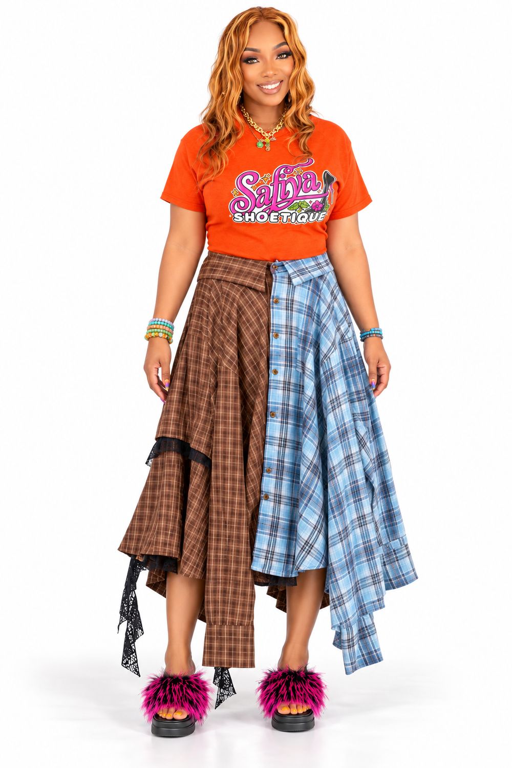 POLLYANI plaid on purpose skirt