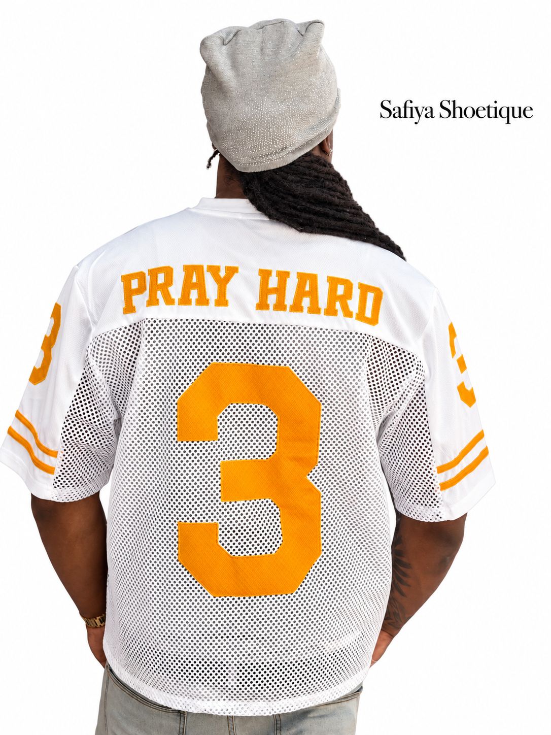 ABRAHAM pray hard men mesh Jersey
