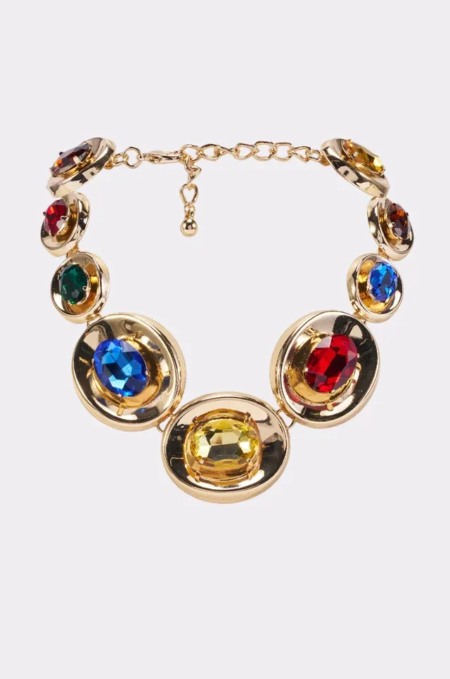 Koryn Vintage Jewel Tone Collar Necklace