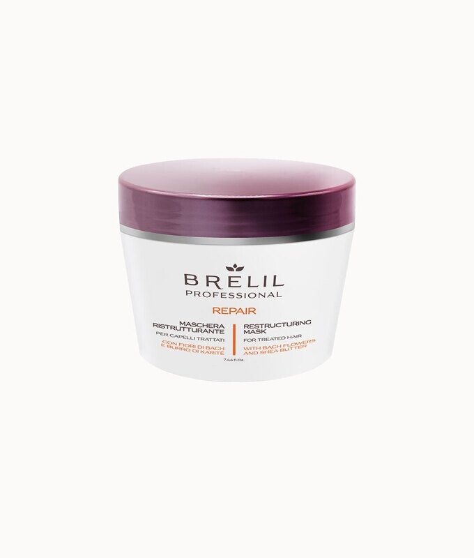 BRELIL Biotreatment Repair, Restructuring Mask with Bach Flowers &amp; Organic Shea Butter. 220ml