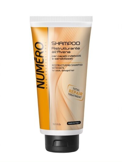 Brelil Numero Restructuring Shampoo with Oats 300ml.